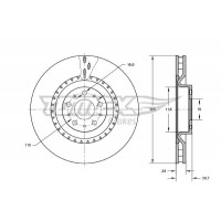 TX 73-74 TOMEX Brakes Гальмівний диск