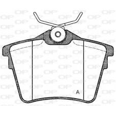BPA1103.00 OPEN PARTS Комплект гальмівних колодок дисковий гальм