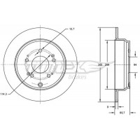 TX 73-04 TOMEX Brakes Гальмівний диск