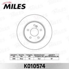 K010574 MILES Гальмівний диск