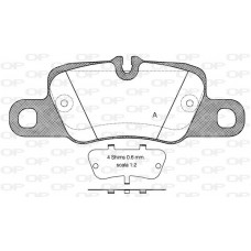 BPA1401.00 OPEN PARTS Комплект гальмівних колодок дисковий гальм