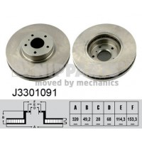 J3301091 NIPPARTS Гальмівний диск