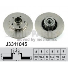 J3311045 NIPPARTS Гальмівний диск
