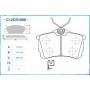 C12CR1006 CWORKS Комплект гальмівних колодок дисковий гальм