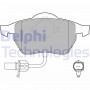LP1706 DELPHI Комплект гальмівних колодок дисковий гальм