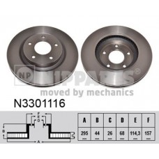 N3301116 NIPPARTS Гальмівний диск