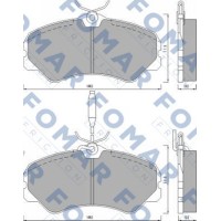 FO 467481 FOMAR Friction Комплект гальмівних колодок дисковий гальм