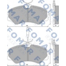 FO 467481 FOMAR Friction Комплект гальмівних колодок дисковий гальм