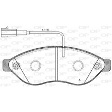 BPA1237.12 OPEN PARTS КомплеК т гальмівних колодок, дискове гальмо