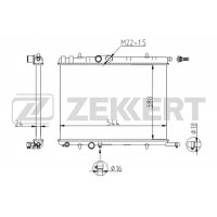 MK-1086 ZEKKERT Радіатор охолодження двигуна