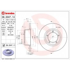 08.5347.14 BREMBO Гальмівний диск