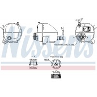 996357 NISSENS Компенсаційний бак охолоджувальна рідина