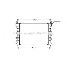 AU2174 AVA QUALITY COOLING Радіатор охолодження двигуна