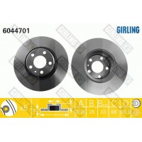 6044701 GIRLING Гальмівний диск