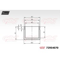 72954070 MAXTECH Поршень корпус скоби гальма