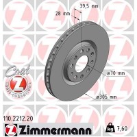 110.2212.20 ZIMMERMANN Гальмівний диск