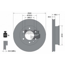 BDS1022 BENDIX Braking Гальмівний диск