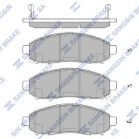 SP1460A Hi-Q Комплект гальмівних колодок дисковий гальм