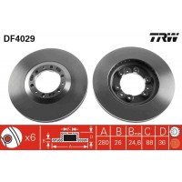 DF4029 TRW Гальмівний диск