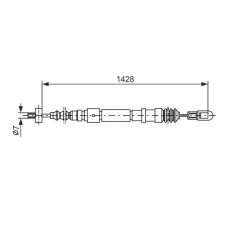 1 987 477 353 BOSCH Тросик, cтояночный тормоз