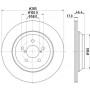 8DD 355 132-371 HELLA PAGID Гальмівний диск