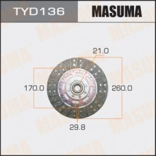 TYD136 MASUMA Диск зчеплення