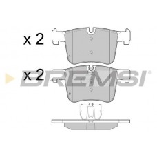 BP3453 BREMSI Комплект гальмівних колодок дисковий гальм