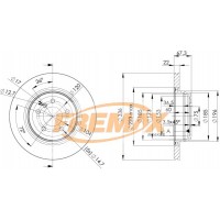 BD-4655 FREMAX Гальмівний диск