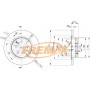 BD-4655 FREMAX Гальмівний диск