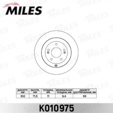 K010975 MILES Гальмівний диск
