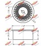 03.236 AUTOKIT Паразитный / Ведущий ролик, Зубчастий ремінь