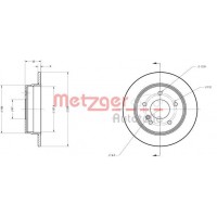 6110064 METZGER Гальмівний диск