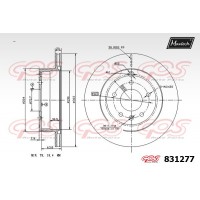 831277 MAXTECH Гальмівний диск