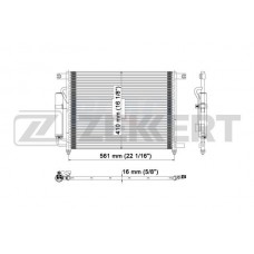 MK-3052 ZEKKERT Конденсатор кондиціонера