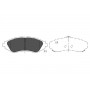 KBP-1008 KAVO PARTS Комплект гальмівних колодок дисковий гальм
