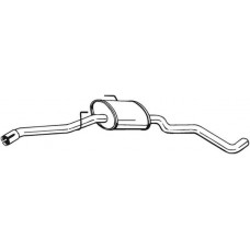 282-503 BOSAL Середній глушник вихлопних газів