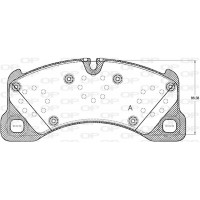 BPA1345.00 OPEN PARTS Комплект гальмівних колодок дисковий гальм