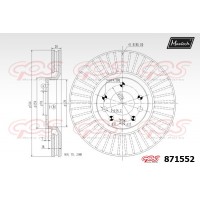 871552 MAXTECH Гальмівний диск