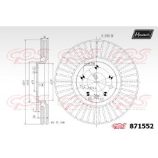 871552 MAXTECH Гальмівний диск