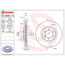 09.B359.10 BREMBO Гальмівний диск