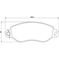 363710209107 MAGNETI MARELLI Комплект гальмівних колодок дисковий гальм