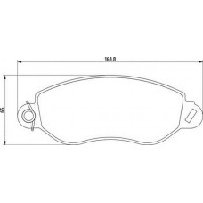 363710209107 MAGNETI MARELLI Комплект гальмівних колодок дисковий гальм