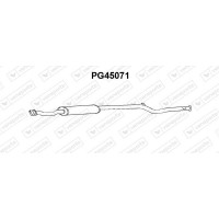 PG45071 VENEPORTE Середній глушник вихлопних газів