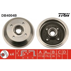DB4004B TRW Гальмівний барабан