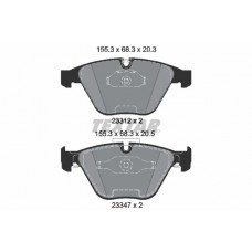 2331207 TEXTAR TEXTAR BMW Гальмівні колодки передн.7 E65 02-