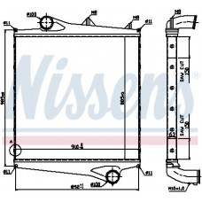 96961 NISSENS Интеркулер