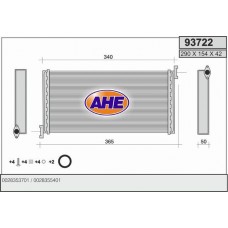 93722 AHE Теплообмінник обігрів салону