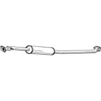 284-133 BOSAL Середній глушник вихлопних газів