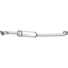 284-133 BOSAL Середній глушник вихлопних газів