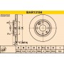 BAR13184 BARUM Гальмівний диск